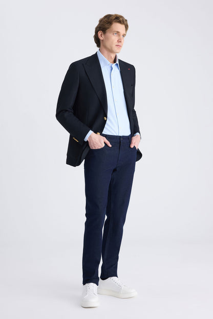 Ds Damat Slim Fit Lacivert Denim Pantolon