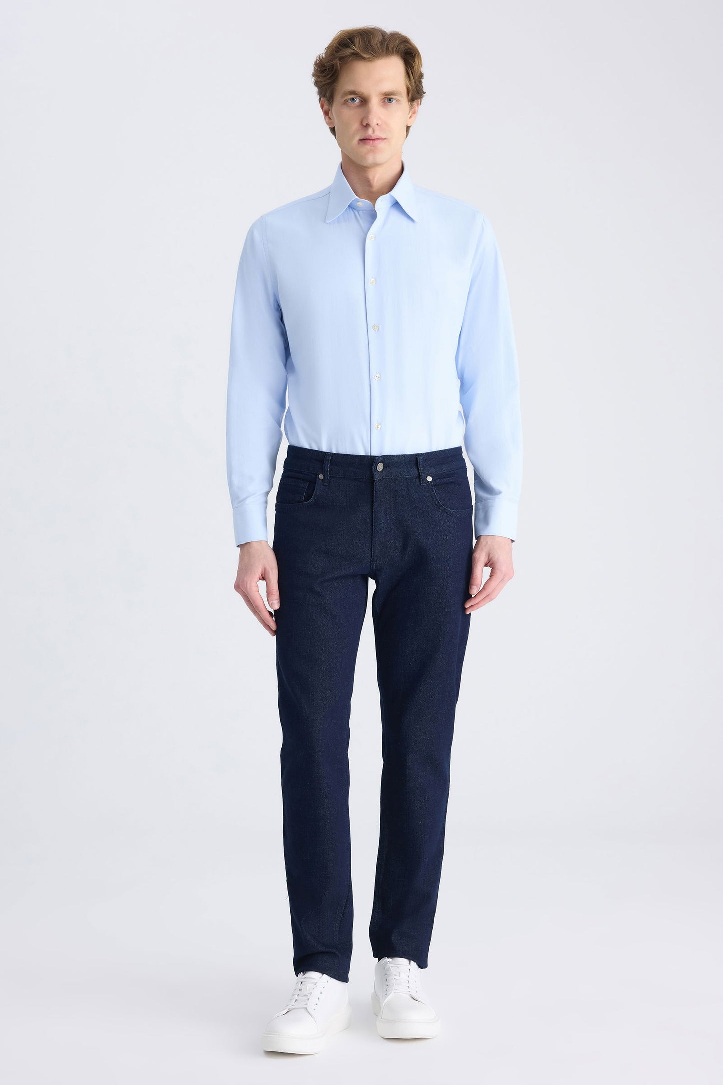 Ds Damat Slim Fit Lacivert Denim Pantolon