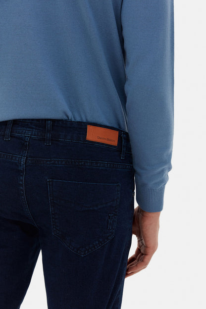 Twn Super Slim Fit Lacivert Yıkamalı Denim Pantolon