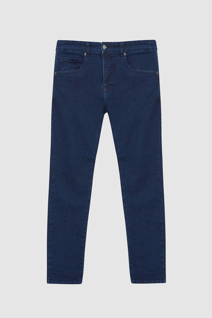 Twn Super Slim Fit Lacivert Yıkamalı Denim Pantolon