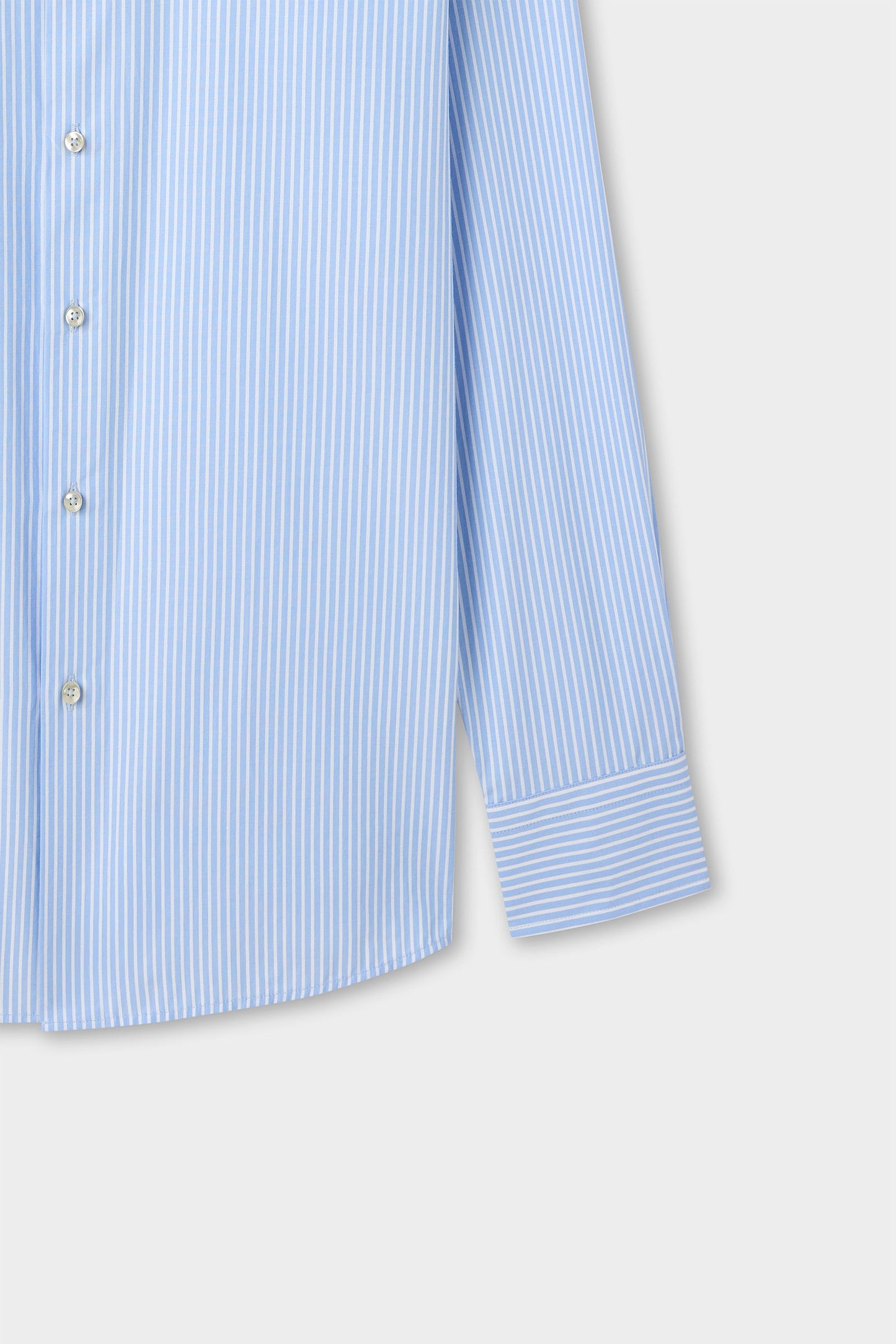 Ds Damat Slim Fit Mavi Çizgili Gömlek