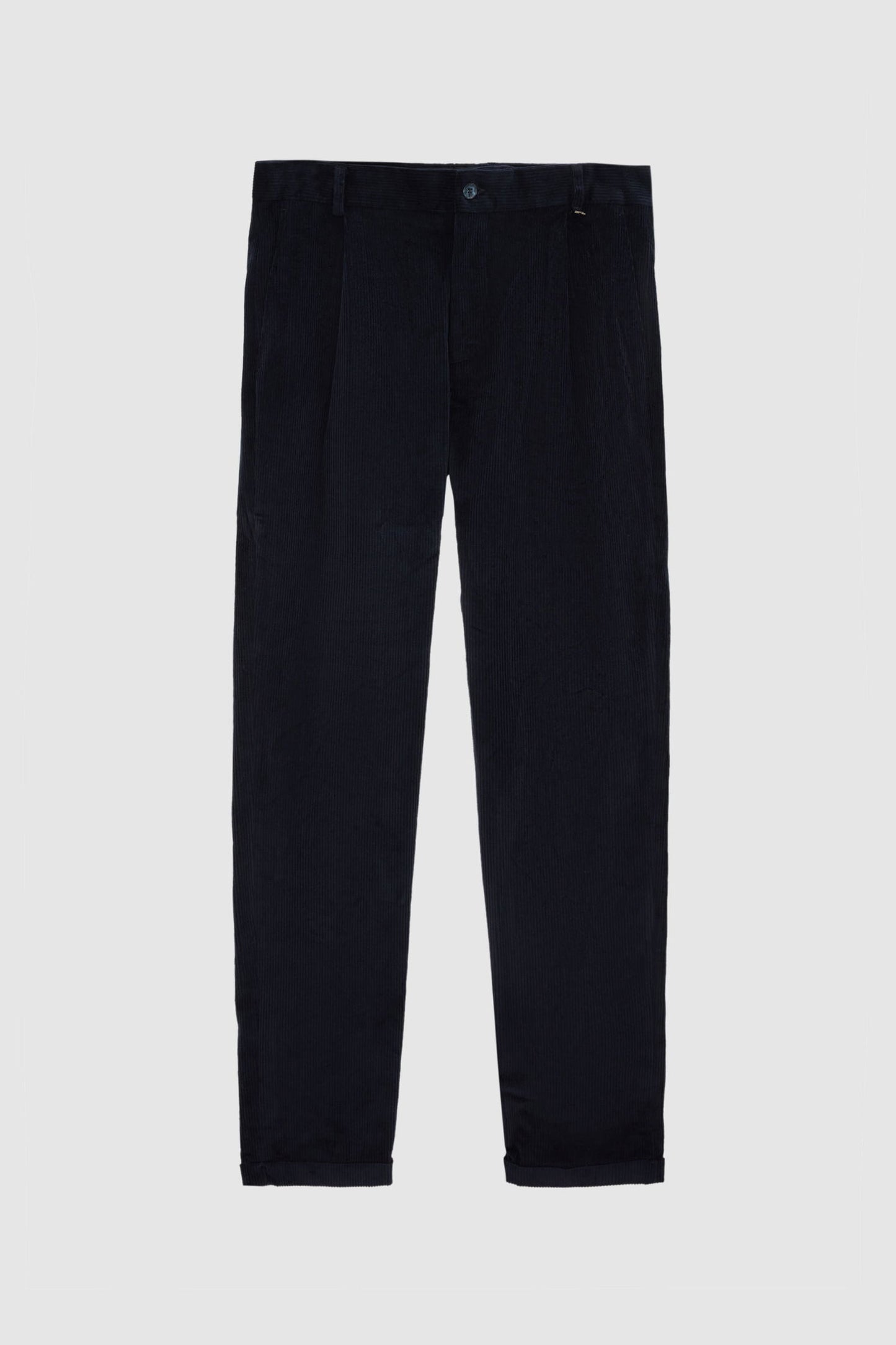 Ds Damat Relaxed Fit Lacivert Fitilli Kadife Kumaş Pantolon