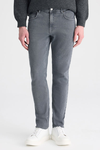 Twn Super Slim Fit Antrasit Denim Pantolon