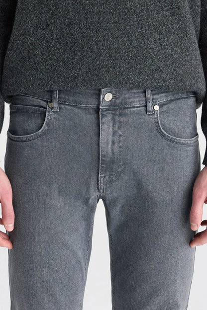Twn Super Slim Fit Antrasit Denim Pantolon