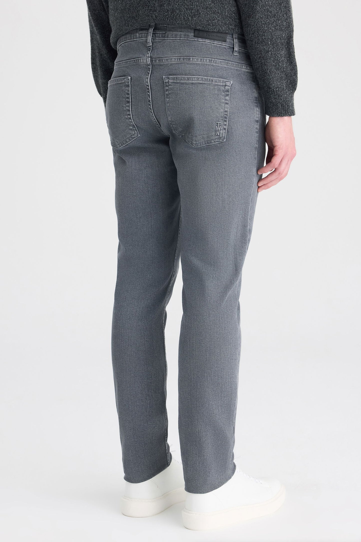 Twn Super Slim Fit Antrasit Denim Pantolon