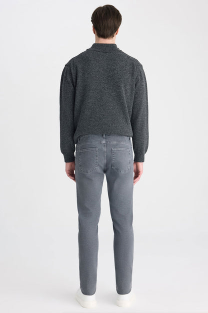 Twn Super Slim Fit Antrasit Denim Pantolon