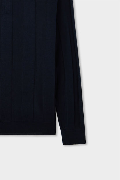 Ds Damat Regular Fit Lacivert Düz Örgü Kazak