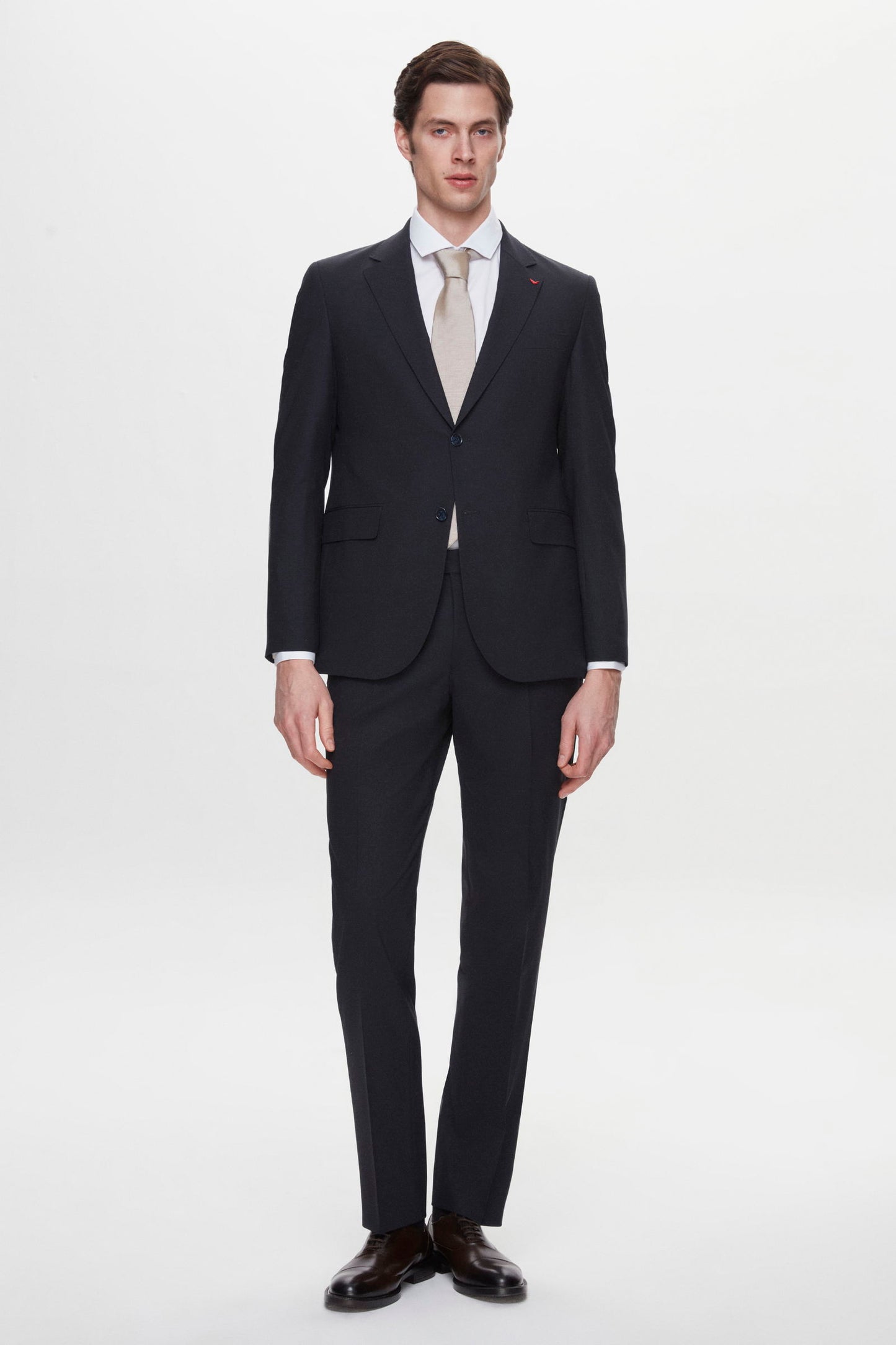 Ds Damat Regular Fit Lacivert Düz Travel Takim Elbise