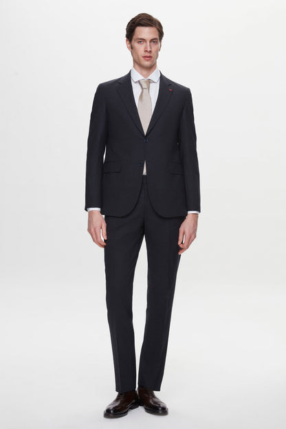 Ds Damat Regular Fit Lacivert Düz Travel Takim Elbise
