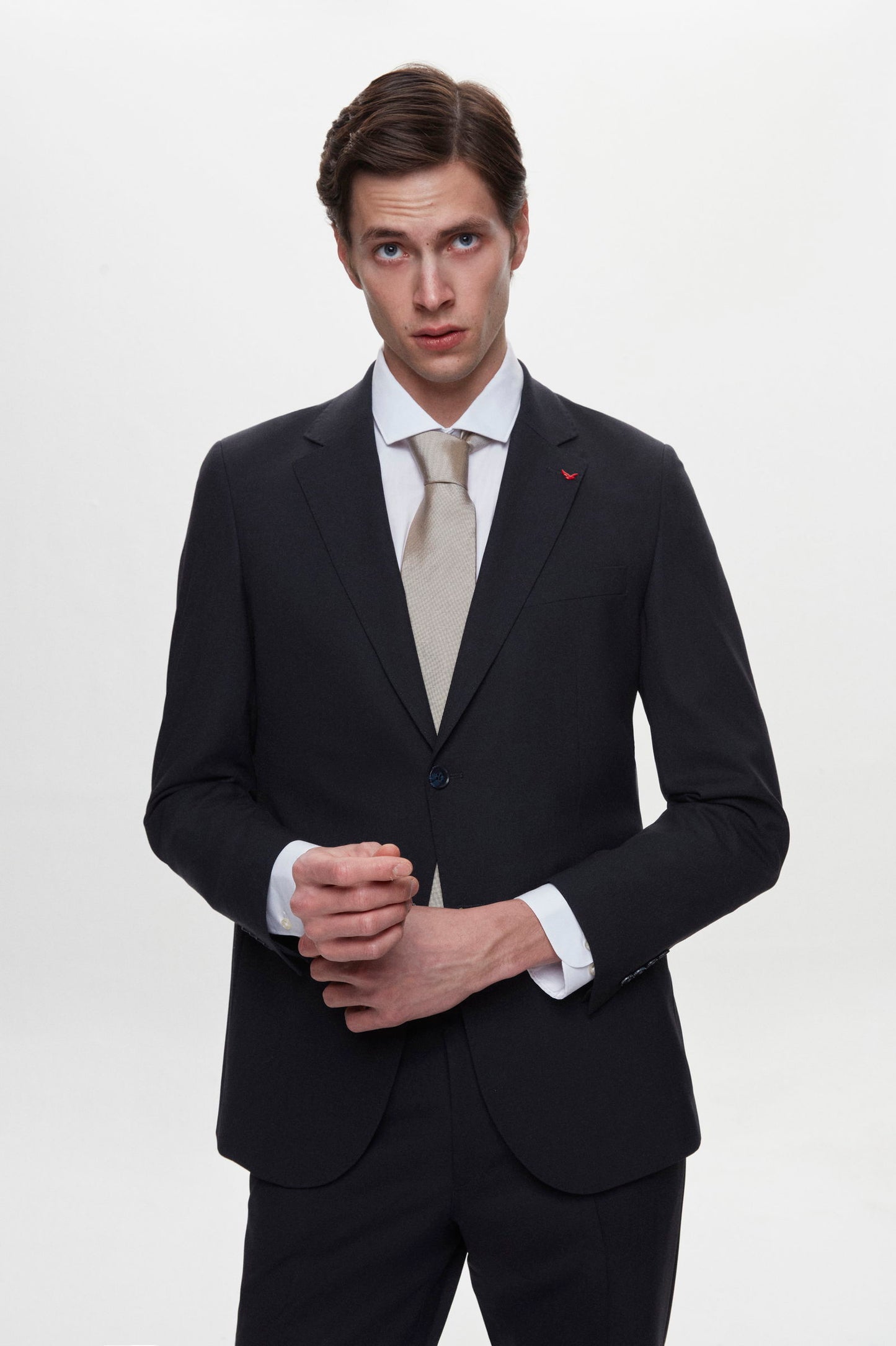 Ds Damat Regular Fit Lacivert Düz Travel Takim Elbise