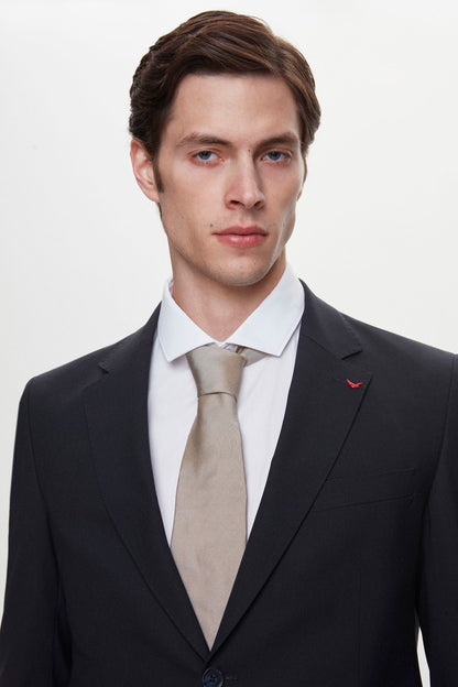 Ds Damat Regular Fit Lacivert Düz Travel Takim Elbise