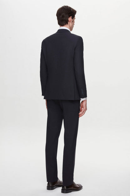 Ds Damat Regular Fit Lacivert Düz Travel Takim Elbise