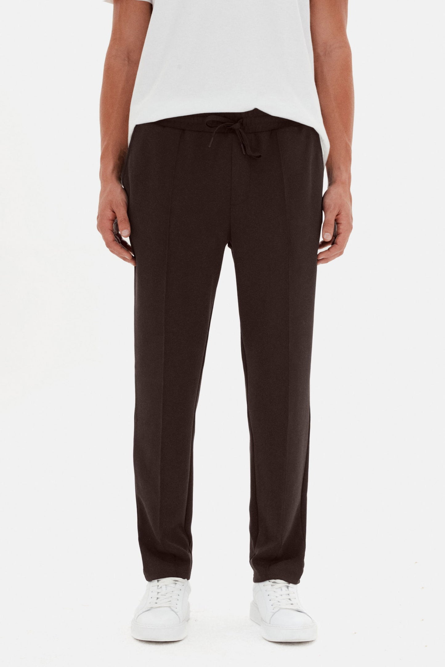Ds Damat Regular Fit Kahverengi Düz Eşofman Alt