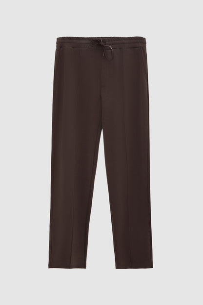 Ds Damat Regular Fit Kahverengi Düz Eşofman Alt