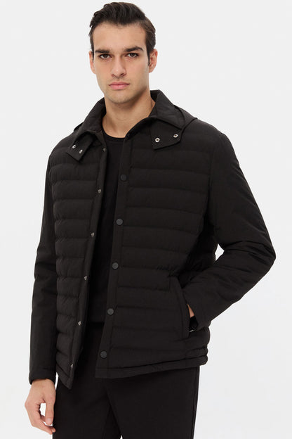 Ds Damat Regular Fit Siyah Düz Mont