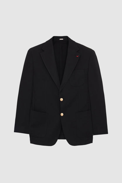 Ds Damat Regular Fit Siyah Armürlü Kumaş Ceket