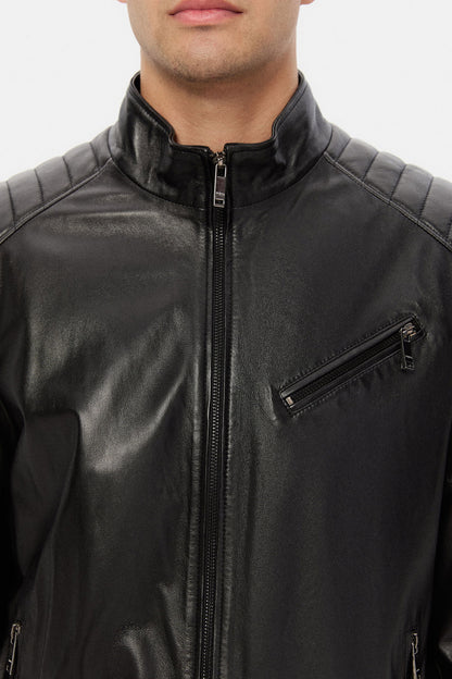 Twn Relaxed Fit Siyah Deri Mont