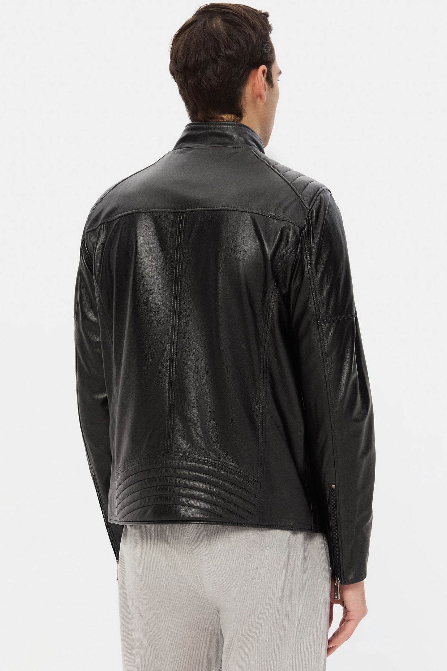 Twn Relaxed Fit Siyah Deri Mont