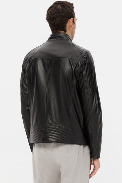 Twn Relaxed Fit Siyah Deri Mont
