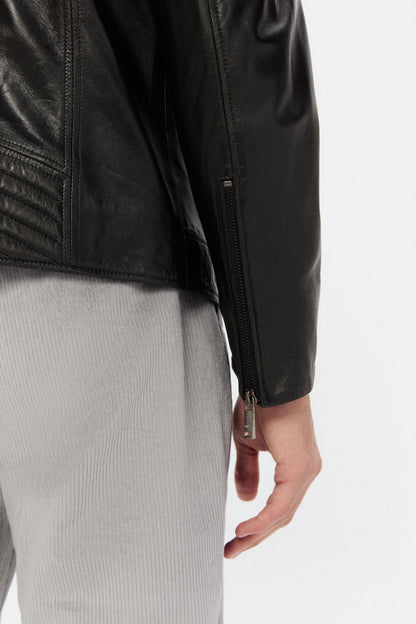 Twn Relaxed Fit Siyah Deri Mont