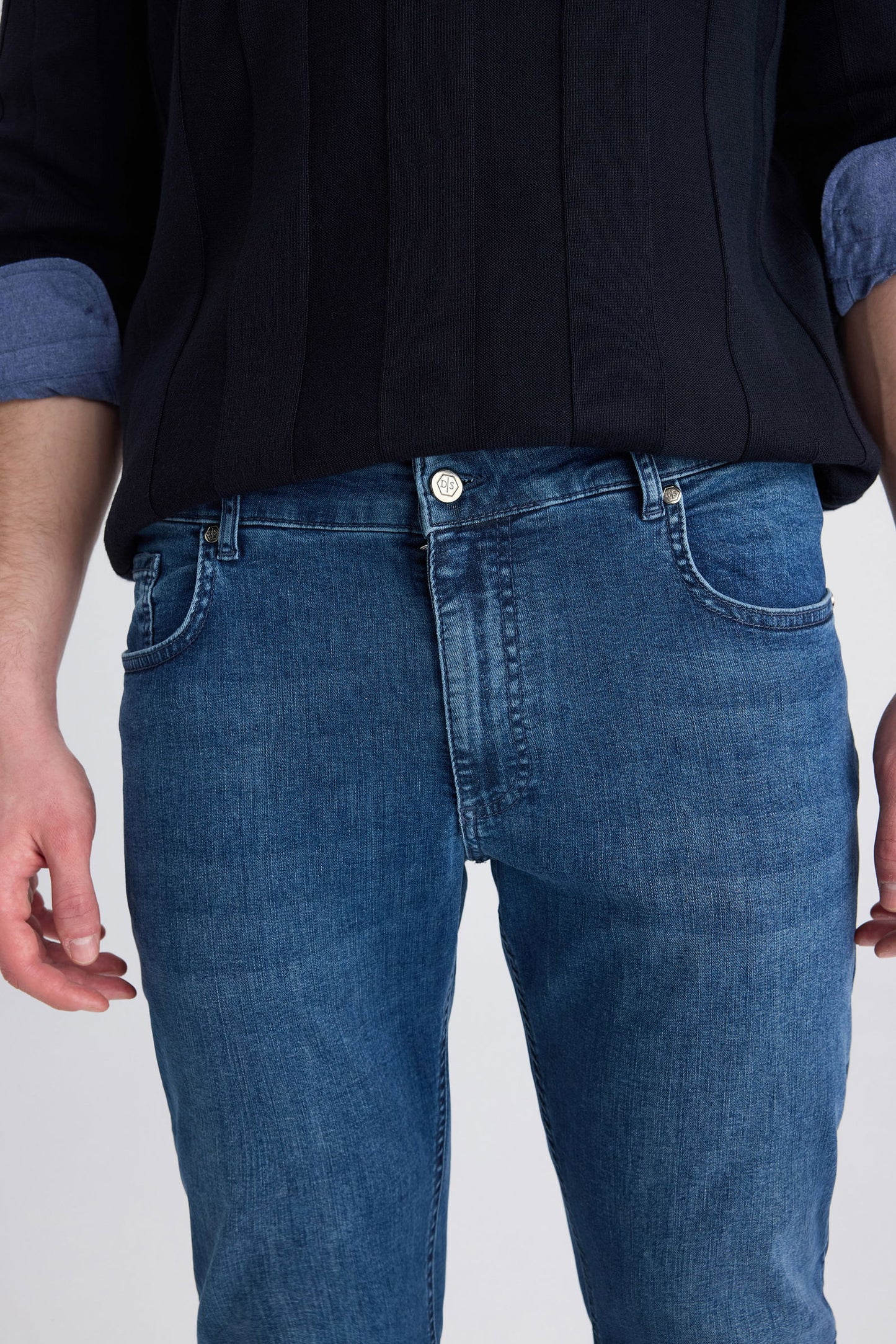 Ds Damat Slim Fit Lacivert Denim Pantolon