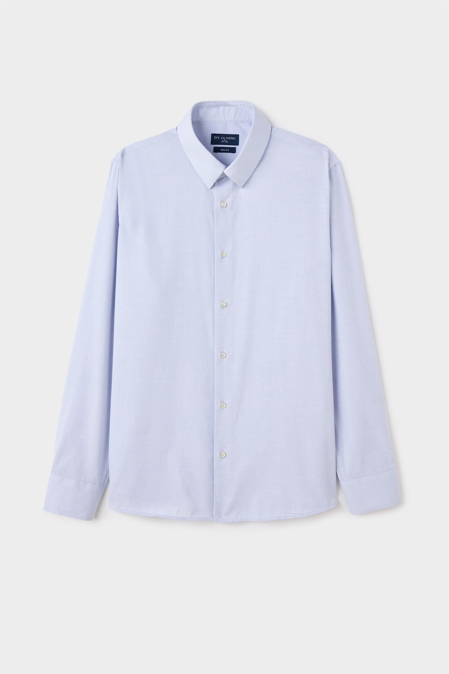 Ds Damat Slim Fit Gri Armürlü Gömlek