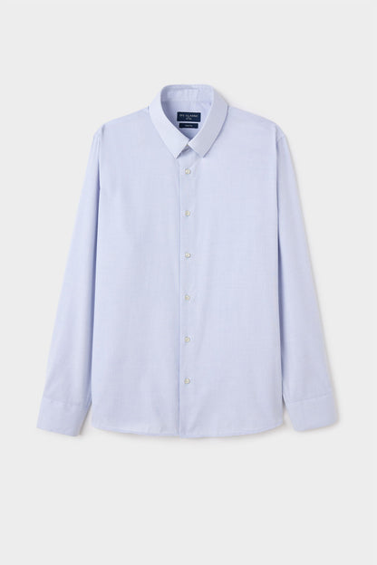 Ds Damat Slim Fit Gri Armürlü Gömlek