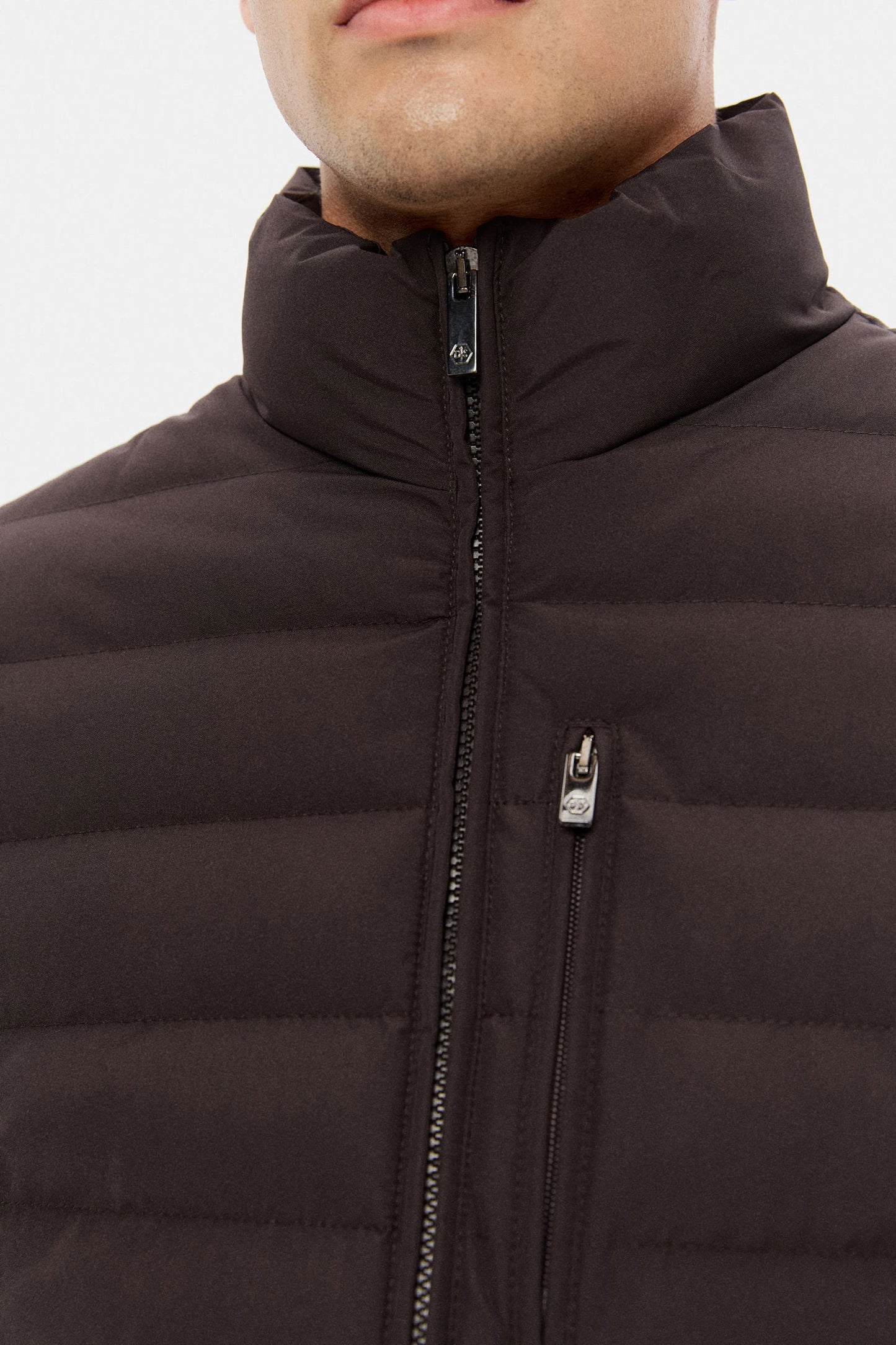 Ds Damat Regular Fit Kahverengi Düz Yelek Mont