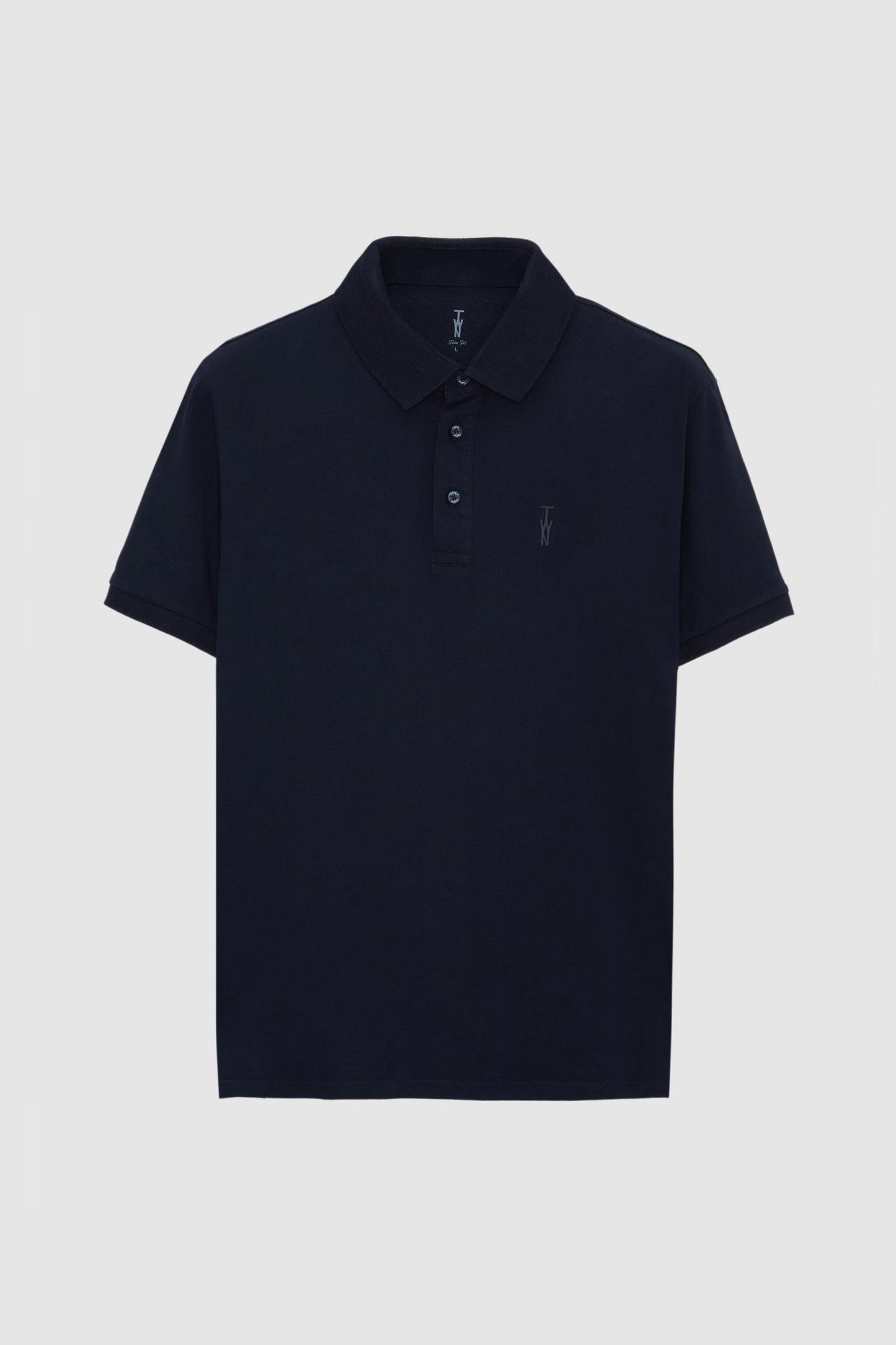 Twn Slim Fit Lacivert Pike Dokulu Polo Tişört