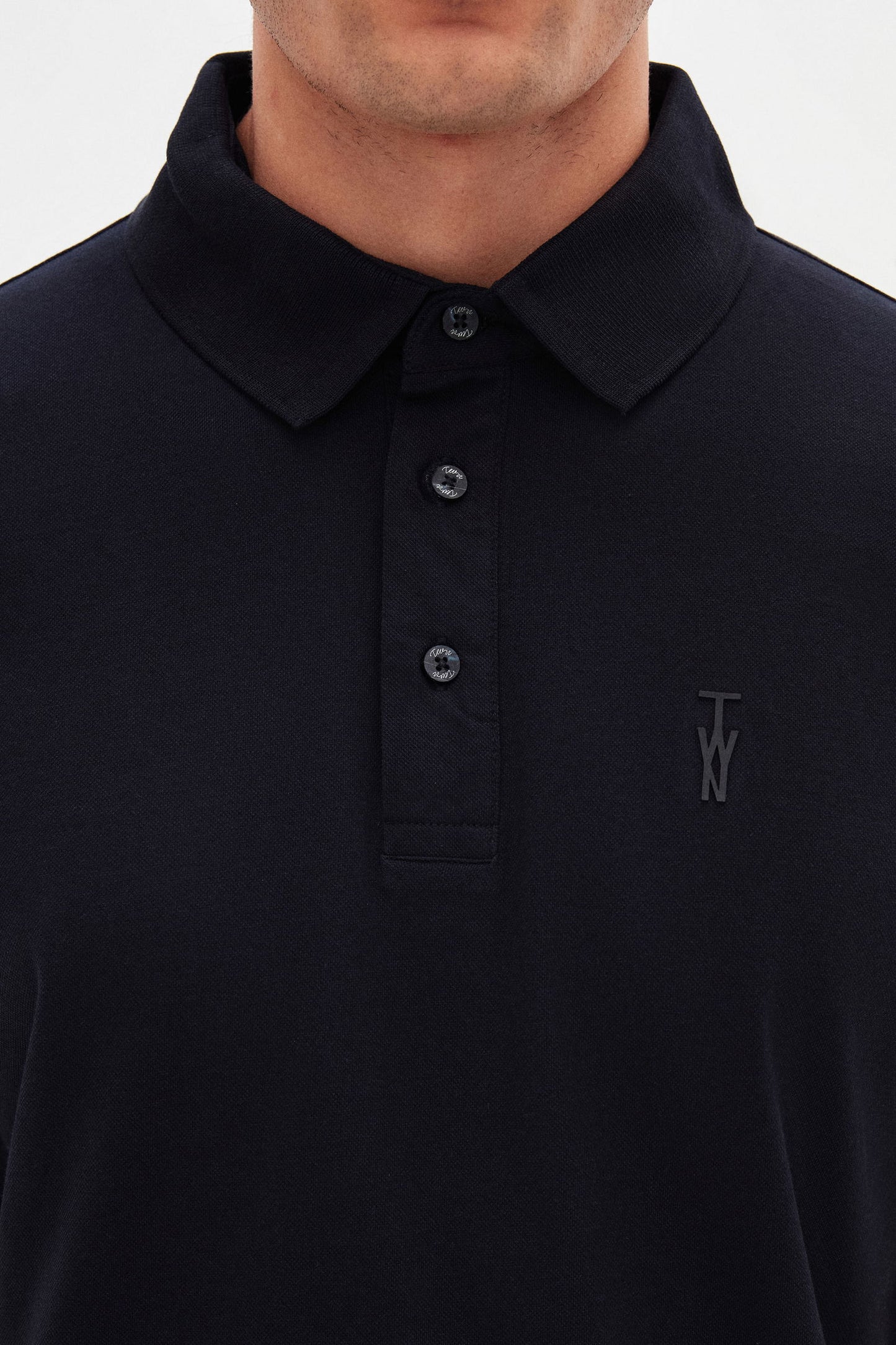 Twn Slim Fit Lacivert Pike Dokulu Polo Tişört