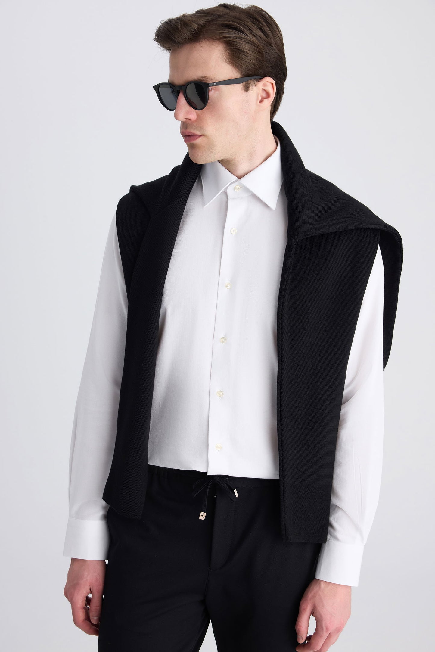 Ds Damat Regular Fit Beyaz Armürlü Gömlek