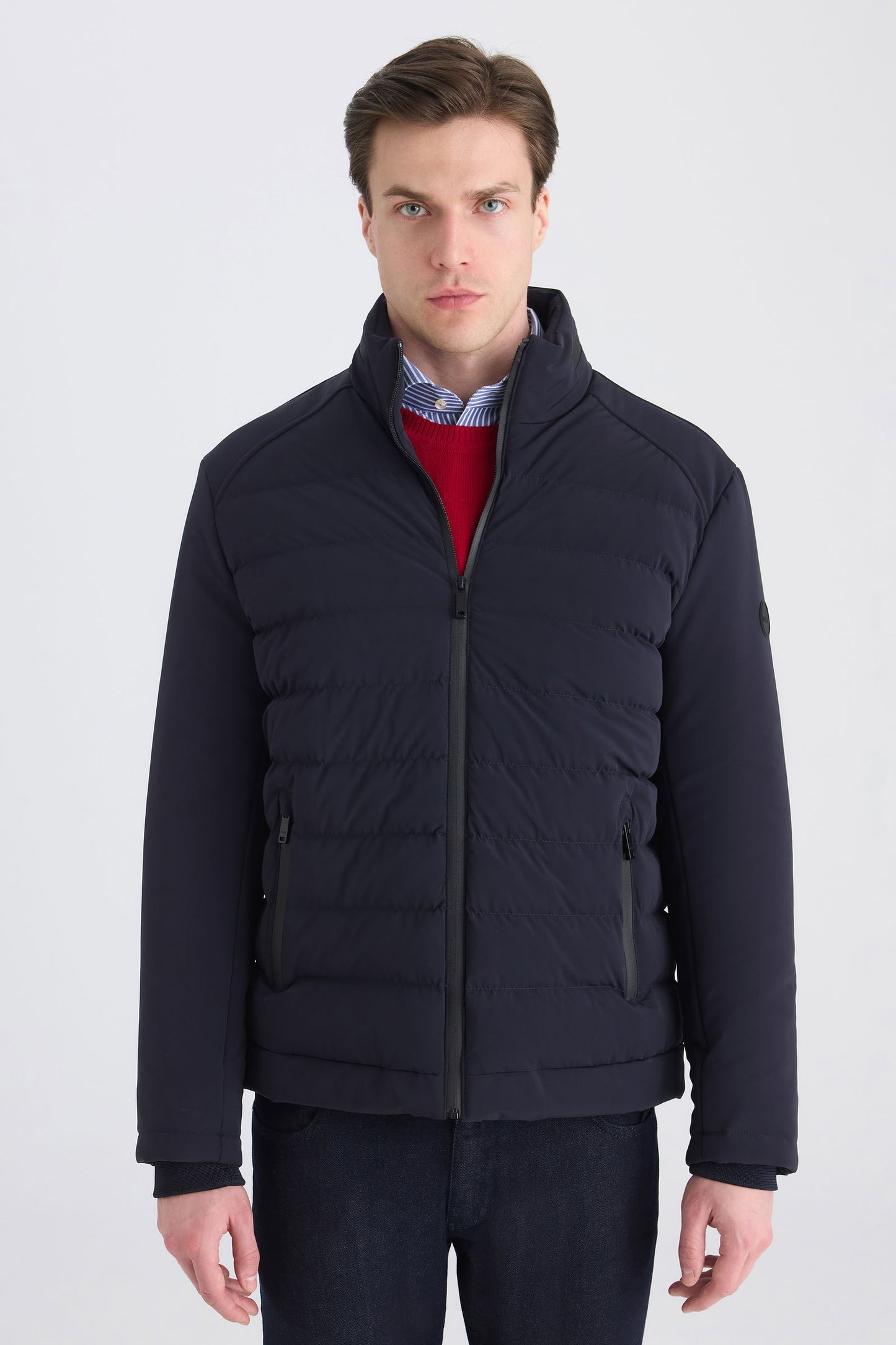 Twn Relaxed Fit Lacivert Düz Mont