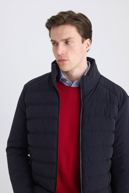 Twn Relaxed Fit Lacivert Düz Mont