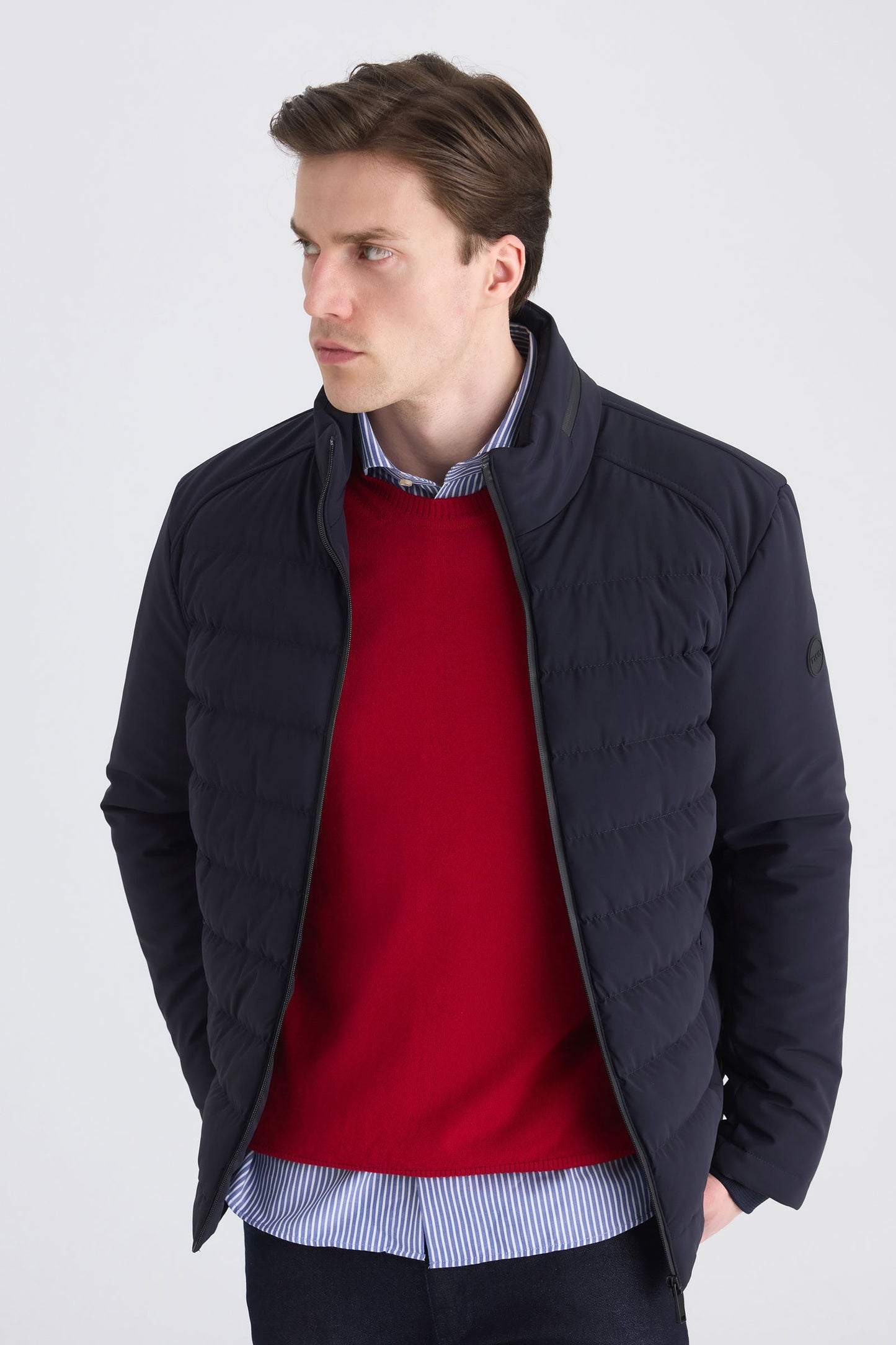 Twn Relaxed Fit Lacivert Düz Mont