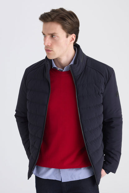 Twn Relaxed Fit Lacivert Düz Mont