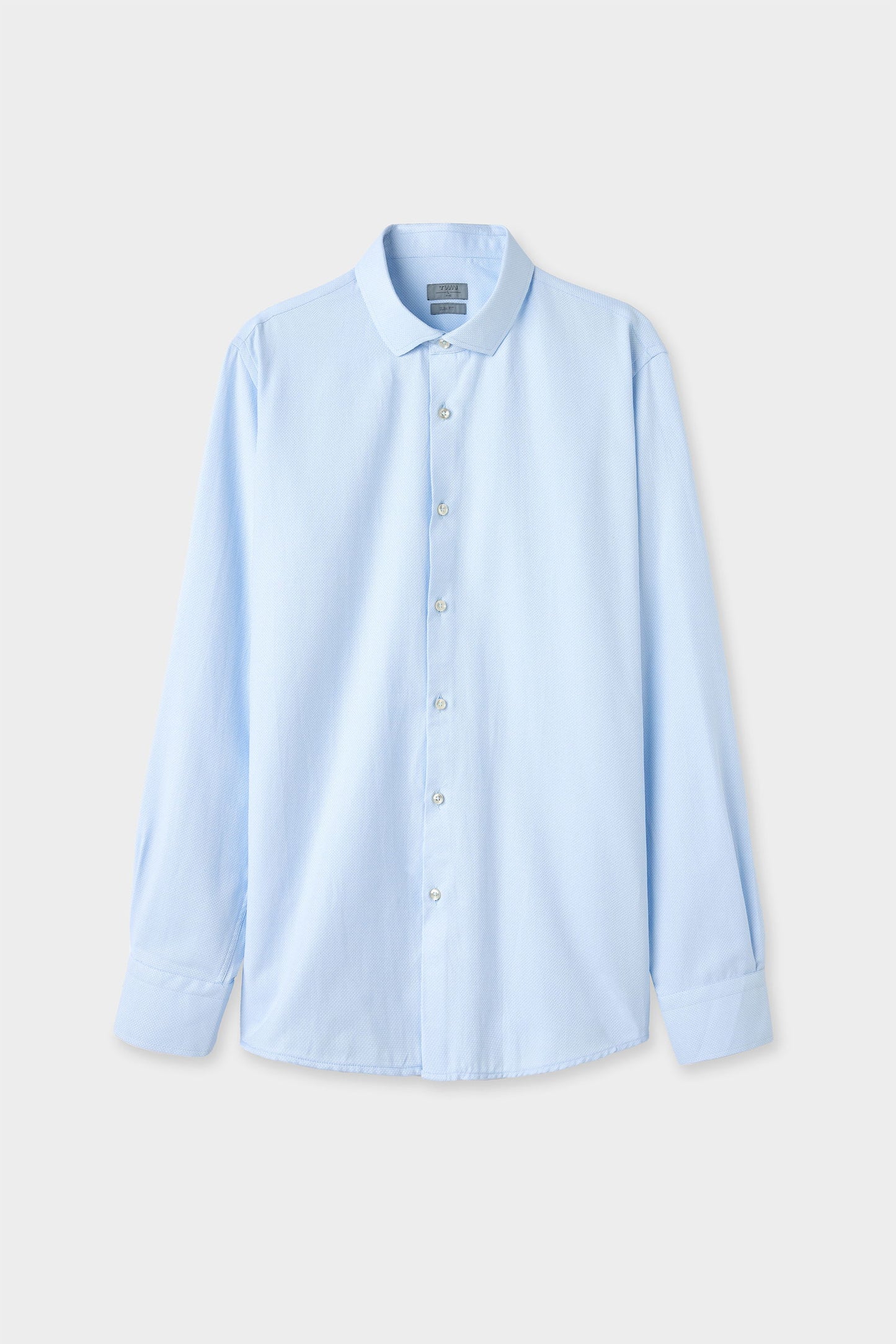 Twn Slim Fit Mavi Armürlü Gömlek
