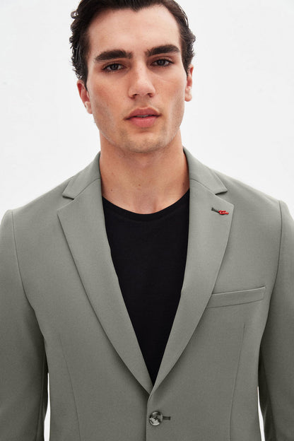 Twn Slim Fit Vizon Düz Takim Elbise