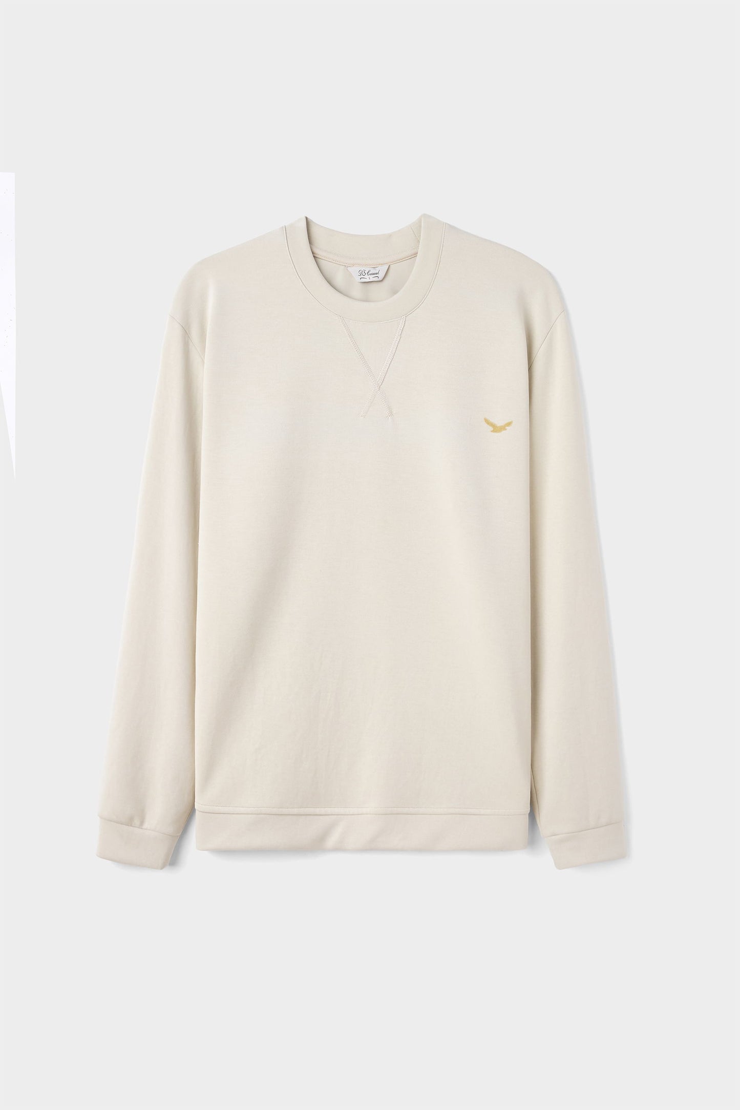 Ds Damat Regular Fit Bej Düz Sweatshirt