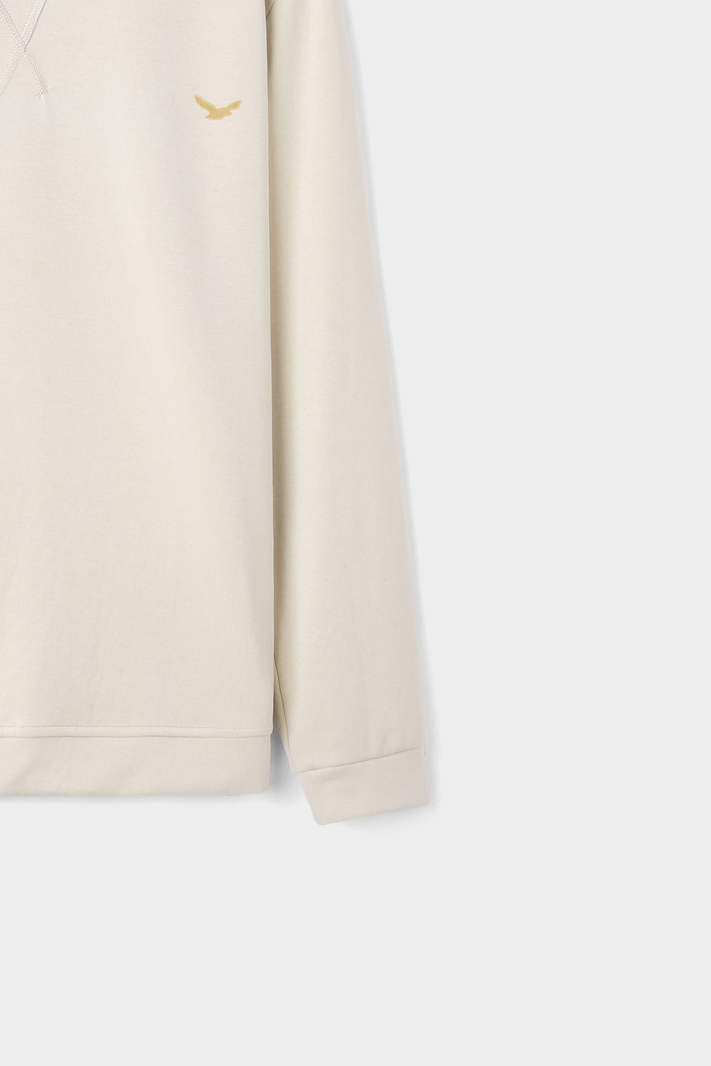 Ds Damat Regular Fit Bej Düz Sweatshirt