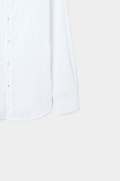 Ds Damat Slim Fit Beyaz Armürlü Gömlek