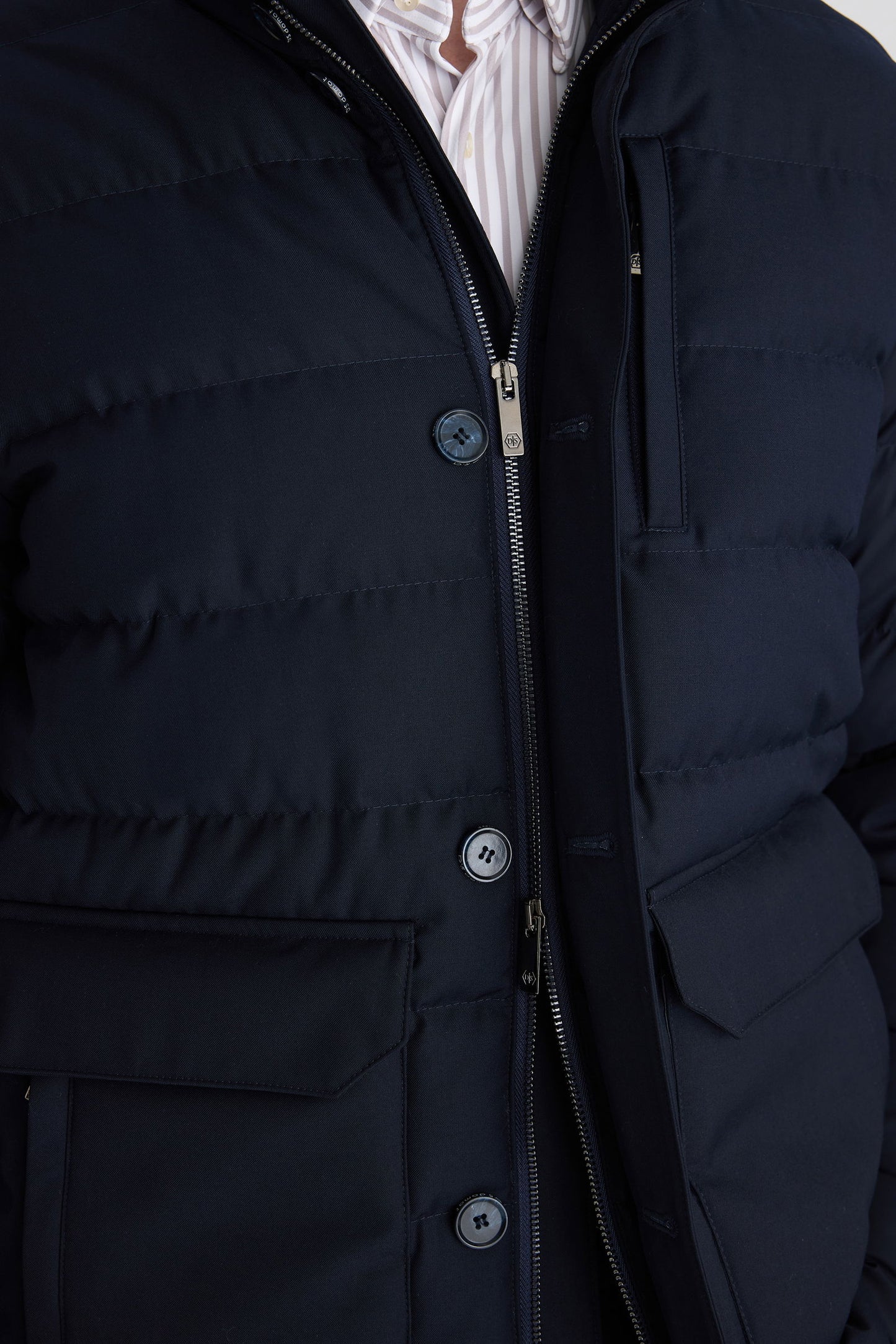 Ds Damat Regular Fit Lacivert Düz Mont