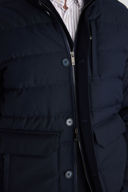 Ds Damat Regular Fit Lacivert Düz Mont