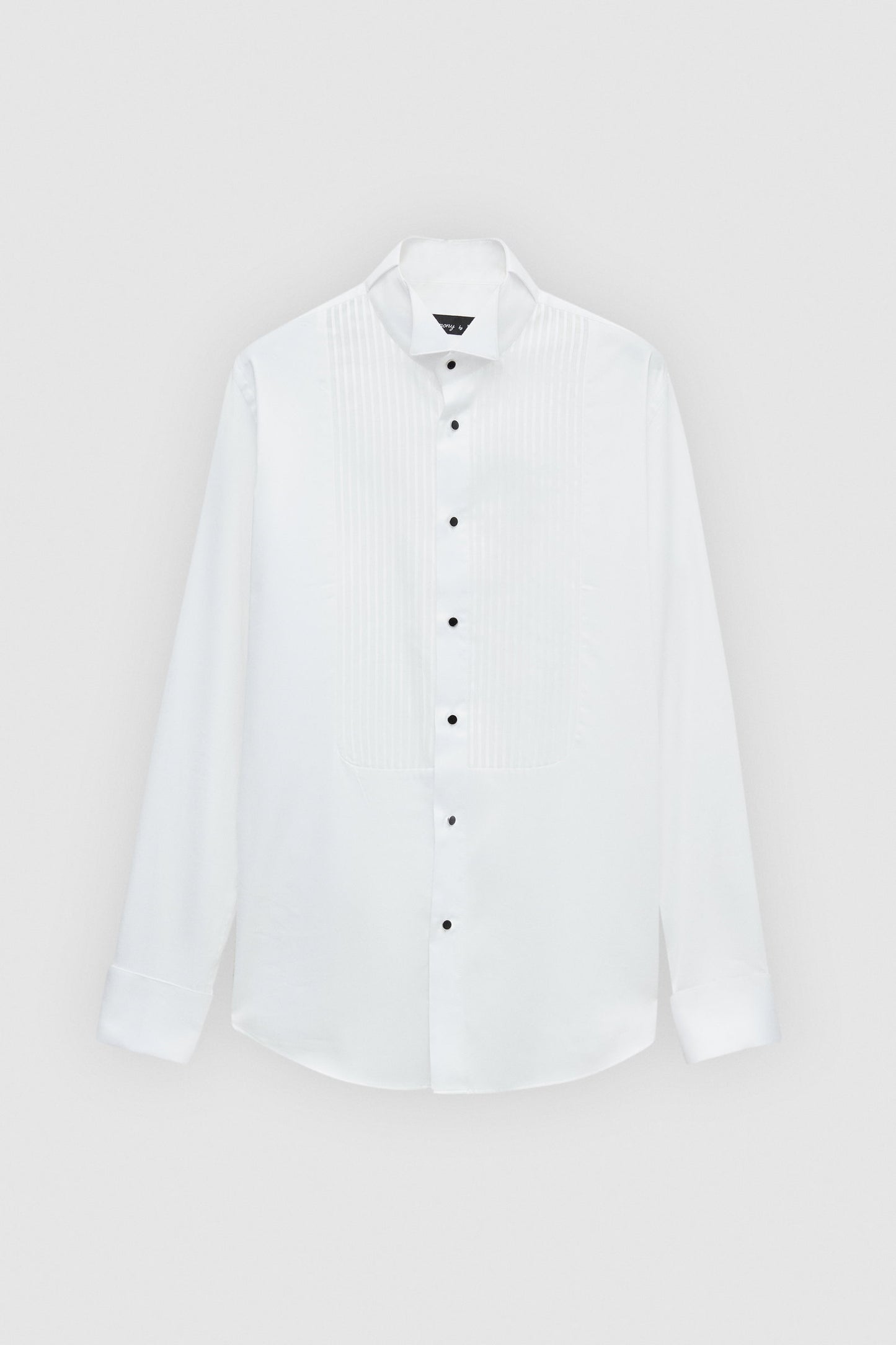 Ds Damat Slim Fit Beyaz Düz Smokin Gömlek