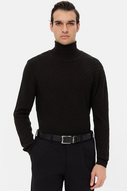 Ds Damat Regular Fit Siyah Kazak