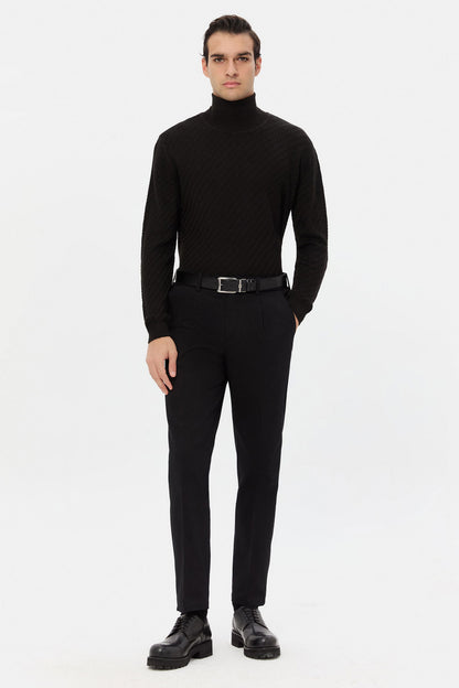 Ds Damat Regular Fit Siyah Kazak