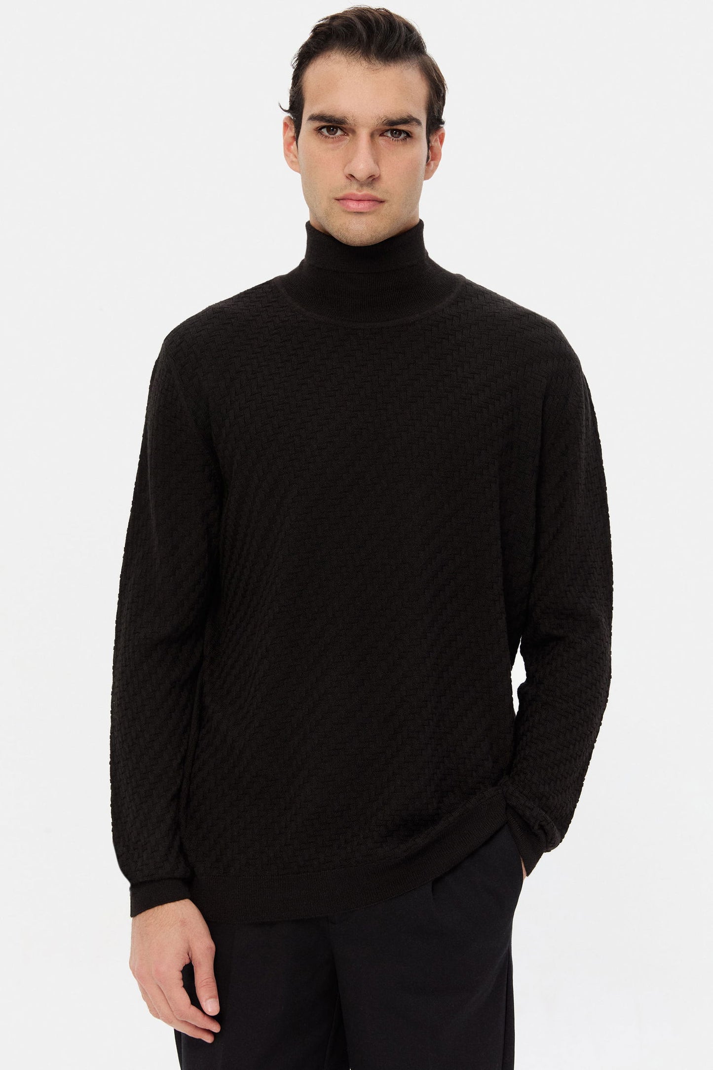 Ds Damat Regular Fit Siyah Kazak