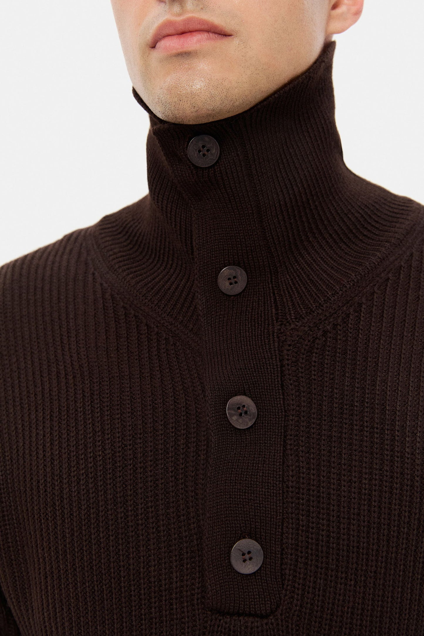 Ds Damat Regular Fit Kahverengi Selanik Örgü Kazak