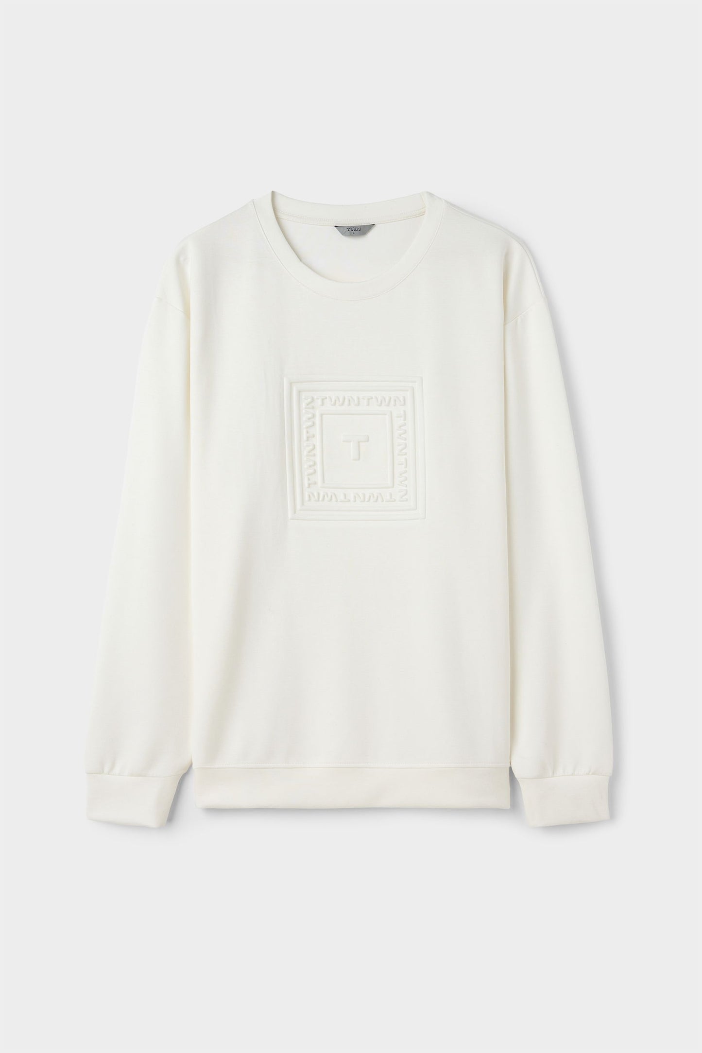Twn Relaxed Fit Ekru Düz Sweatshirt
