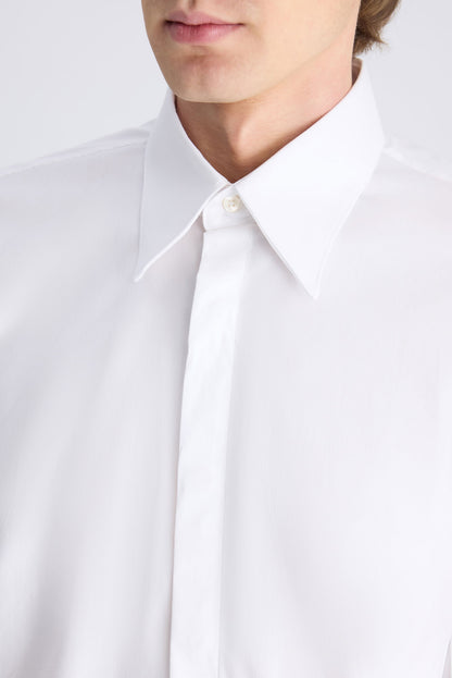 Twn Slim Fit Beyaz Düz Gömlek