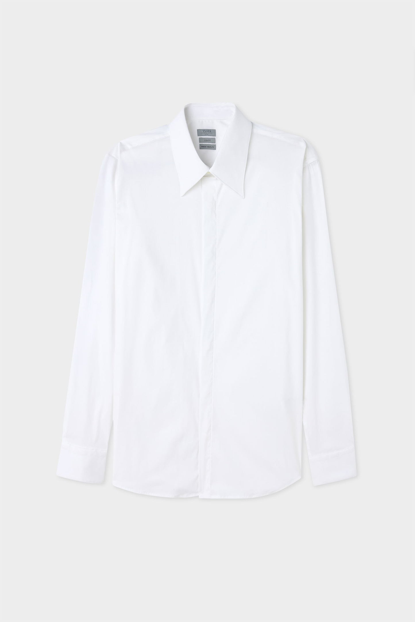 Twn Slim Fit Beyaz Düz Gömlek